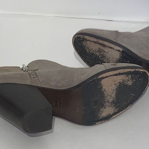Rag & Bone Women's Margot Gray Suede Double Zip Block Heeled Ankle Boots Sz 39/8 - Picture 8 of 11